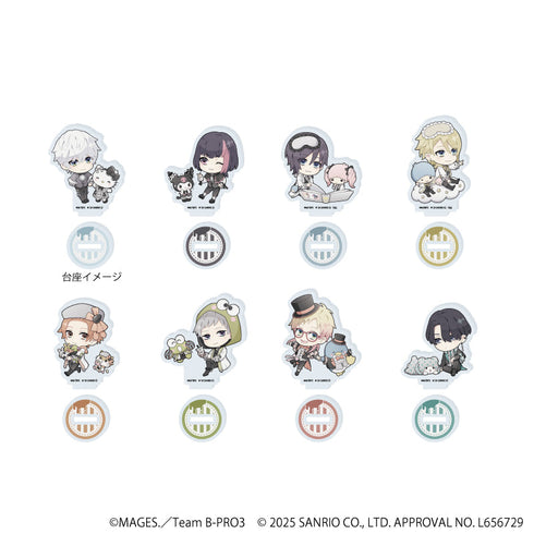 『B-PROJECT~熱烈*ラブコール~×サンリオキャラクターズ』アクリルぷちスタンド01/BOX(全8種)(ミニキャライラスト)